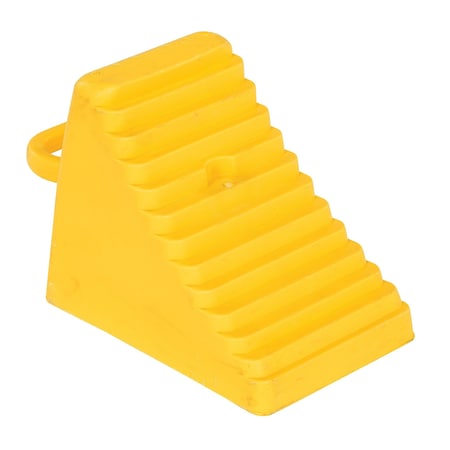 Vestil POLYETHYLENE WHEEL CHOCK 7 LBS YELLOW PEWC-7-YL